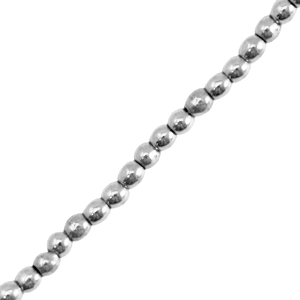 Hematite beads round 2mm Silver