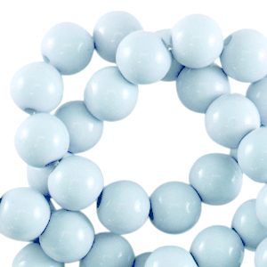 4 mm acrylic beads shiny Icy Blue