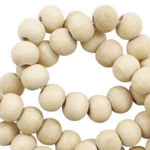 Wooden beads round 12mm Natural (natural wood colour)
