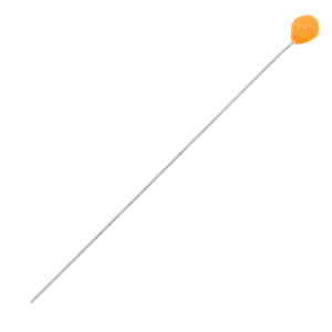 DQ European metal findings headpin 52mm Antique Silver-Neon Orange (nickel free)