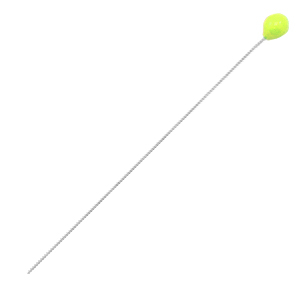 DQ European metal findings headpin 52mm Antique Silver-Neon Yellow (nickel free)
