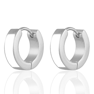 Stainless steel earrings White-Silver
