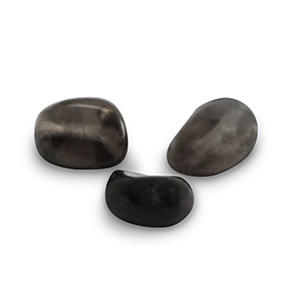 Natural stone beads Obsidian Grey