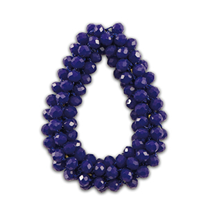 Top Faceted charms drop Dark Blue