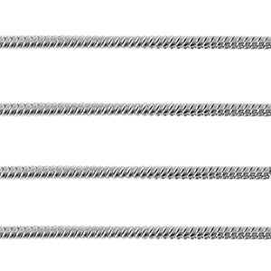 Stainless Steel findings belcher chain snake 1.6mm Silver