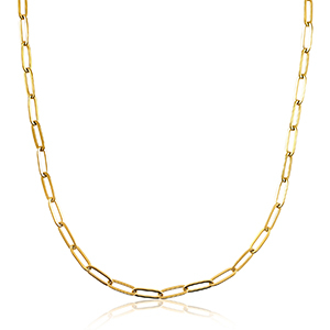 Stainless steel necklaces chain link Gold