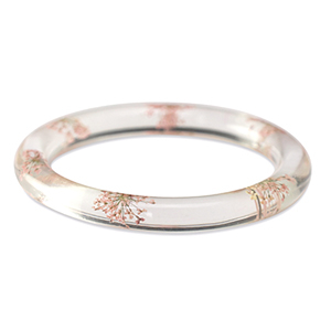 Ready-made Bracelets with dried flowers Light Pink