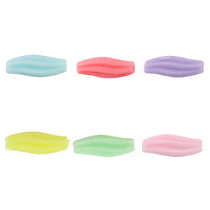 Acrylic look beads wave Multicolour Pastel