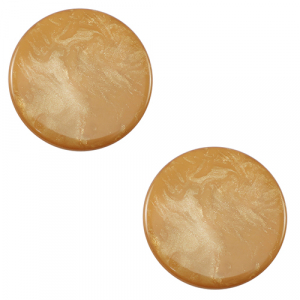 20 mm flat Polaris Elements cabochon Jais Nude Brown
