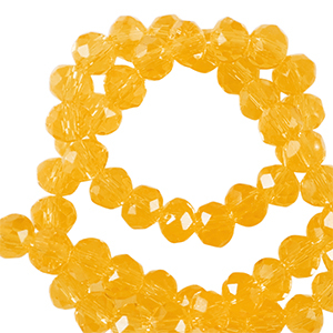 Top faceted beads 3x2mm disc Citrus Orange