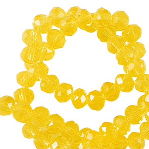 Top faceted beads 3x2mm disc Freesia Yellow