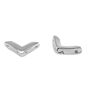 Tile beads arrow Silver