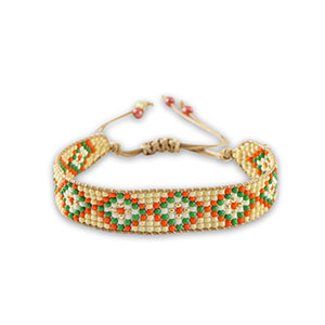 Ready-made Bracelets Almond Beige-Orange