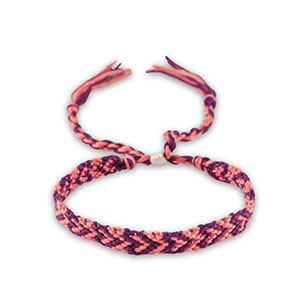 Ready-made Bracelets Grape Purple-Coral Pink