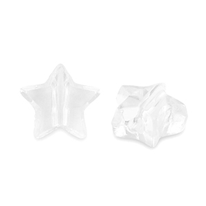 Acrylic beads star Transparent