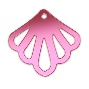 Statement charms shell Metallic Magenta Purple