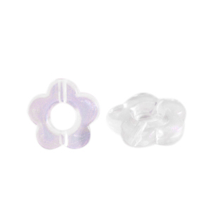 Acrylic beads flower Transparent AB
