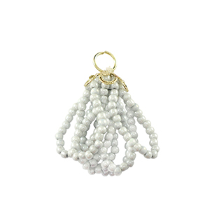 Top Faceted charms Gold-Icy Grey