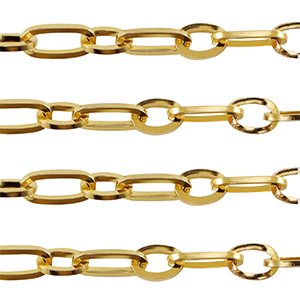 Stainless steel findings belcher chain anchor cable Gold