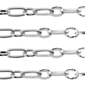Stainless steel findings belcher chain anchor cable Silver