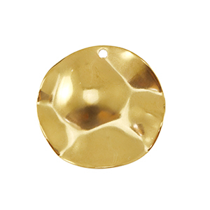 Stainless steel charms 22mm Gold