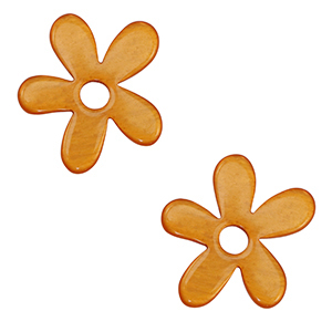 Polaris Lucido pendants flower Carrot Orange