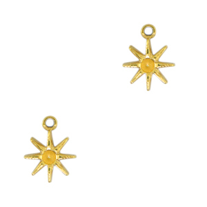 Stainless steel charms star Gold