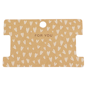 Jewellery cards "for you" Brown
