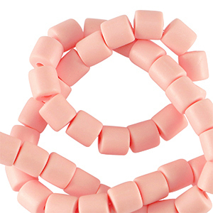 Polymer beads 6mm Peach Pink