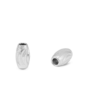 Stainless steel beads 3x5mm Silver