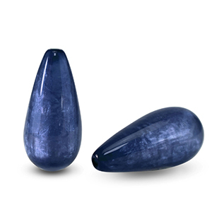 Polaris Elements drop shaped beads Polmo Peacoat Blue