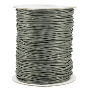 Macram&eacute; bead cord braided 1.5mm Dark Grey