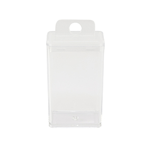 Jewelry storage tray tube rectangle Transparent