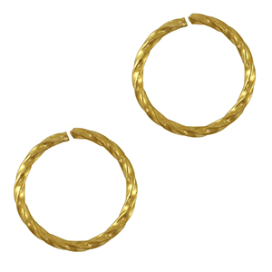 Stainless steel findings jump ring Gold