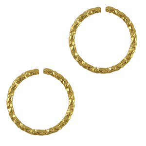 Stainless steel findings jump ring Gold