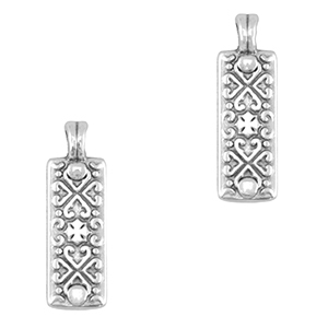 DQ European metal charms Antique Silver (nickel free)