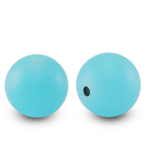 silicone beads 15mm Sea blue