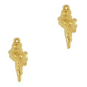 Stainless steel charms shell Gold