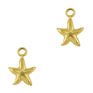 Stainless steel charms starfish Gold