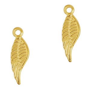 Stainless steel charms wing Gold