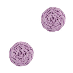 Raffia pendants 12mm Lilac