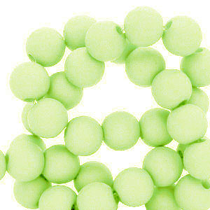 4 mm acrylic beads Lime Green