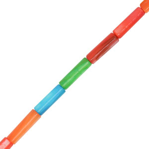 Shell beads tube Multicolour