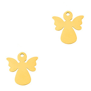 Stainless steel charms angel Gold