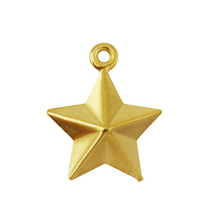 Stainless steel charms star Gold