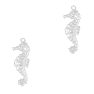 Stainless steel charms seahorse Silver