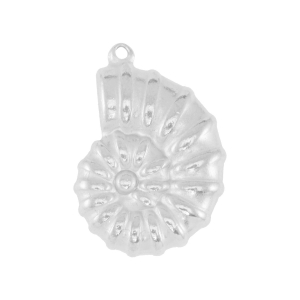 Stainless steel charms sea shell Silver