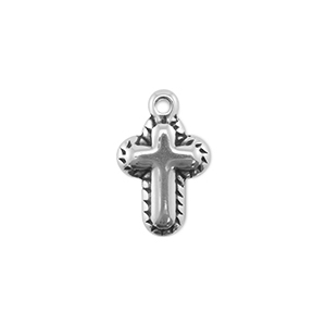 Stainless steel charms cross Silver