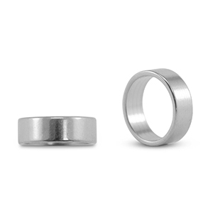 DQ European metal slider ring Antique Silver (Nickelfree)