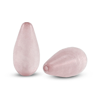 Polaris Elements drop shaped beads Polmo Vintage Pink